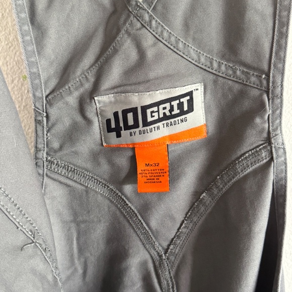 Duluth Trading 40 Grit Gray Utility Overalls | Mx32 - Picture 3 of 4